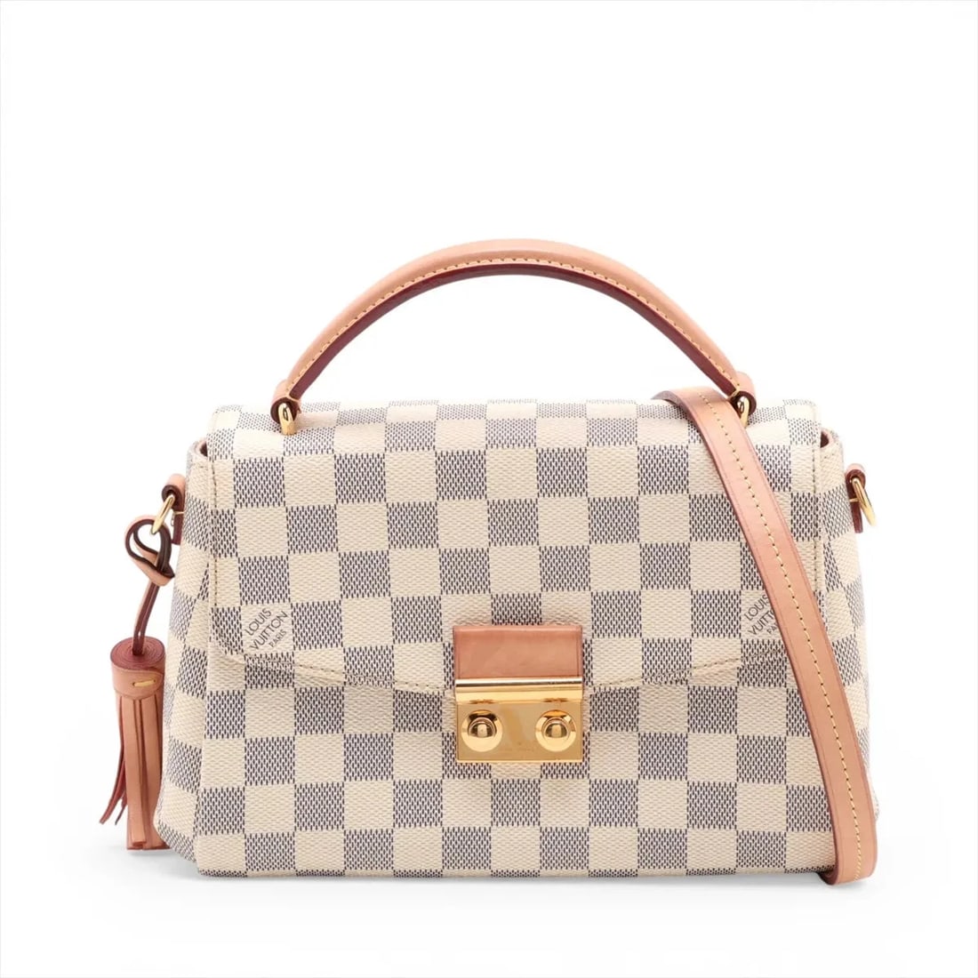 LOUIS VUITTON WHITE: Louis Vuitton White Brand: Louis Vuitton Type/Style: Top Handle Bag Material: None Color: White Size: Height:6.1inchLength:9.1inchDepth:3.1inch Accessories: None Accessories Notice: When p