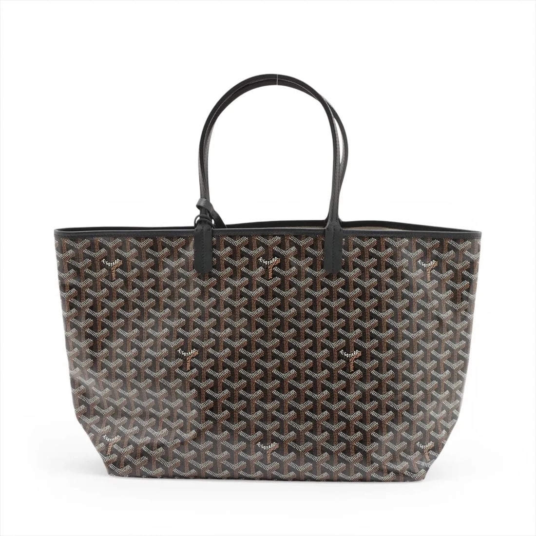 GOYARD SAINT LOUIS TOTE BAG: Goyard Saint Louis Tote bag Brand: Goyard Type/Style: Tote Material: PVC & leather Color: Black Size: Height:10.6inchLength:13.2inchDepth:5.7inch Accessories: None Accessories Notice: When