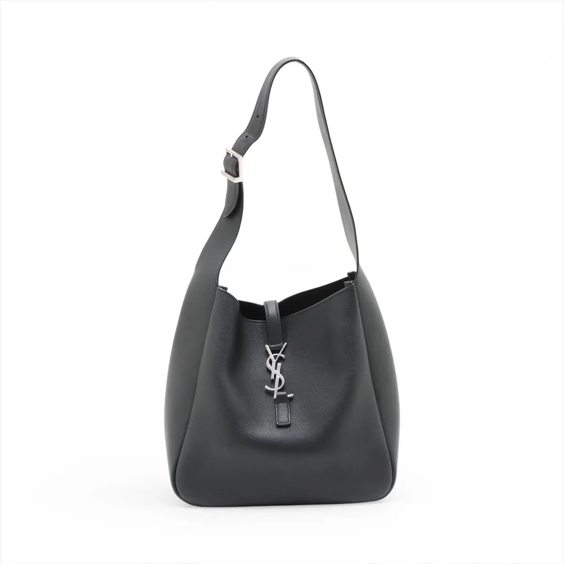 SAINT LAURENT PARIS LEATHER SHOULDER BAG: Saint Laurent Paris Leather Shoulder bag Brand: Saint Laurent Paris Type/Style: Shoulder Bag Material: Leather Color: Black Size: Height:8.7inchLength:8.7inchDepth:3.5inch Accessories: None