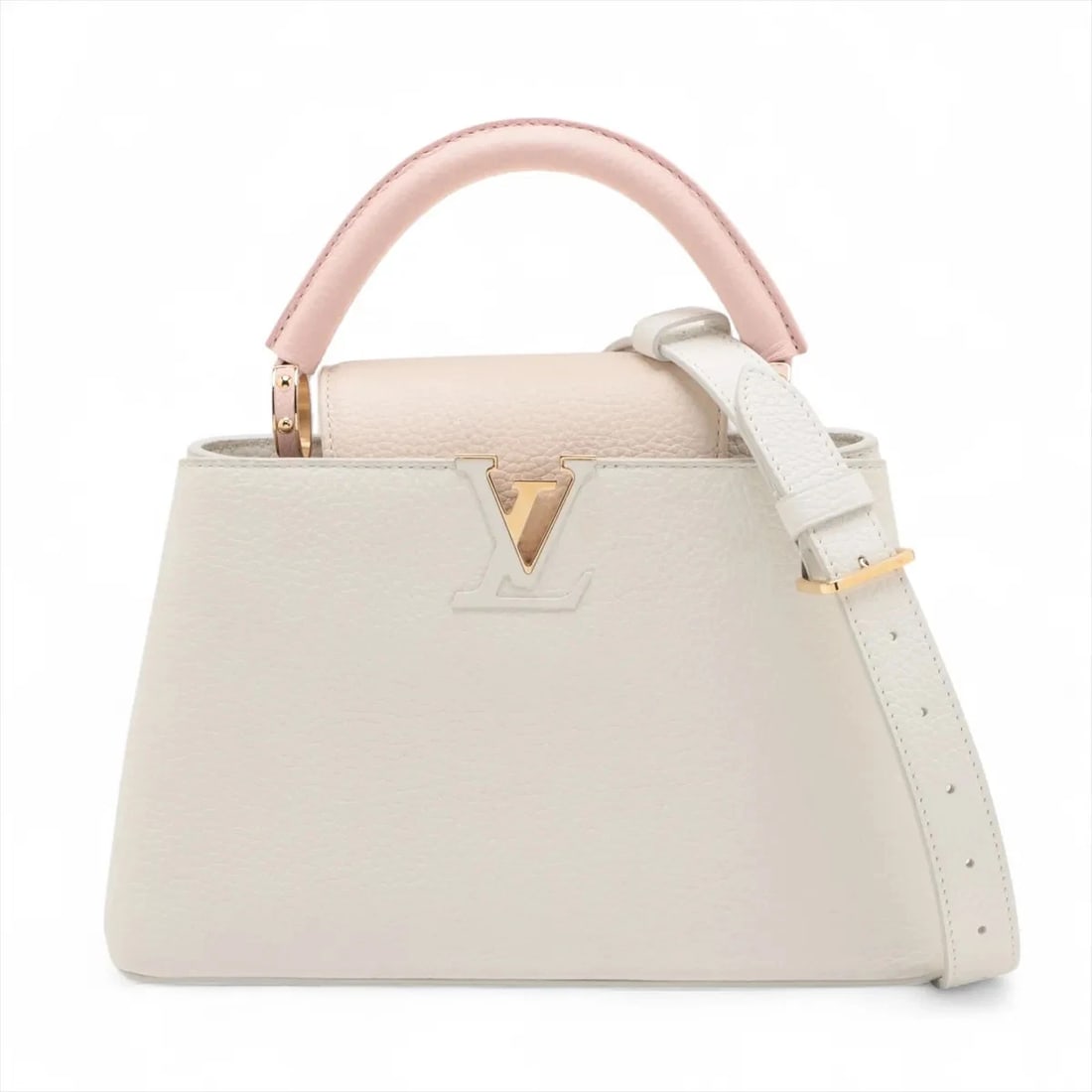 LOUIS VUITTON TAURILLON CAPUCINES BB WHITE (1 of 4)
