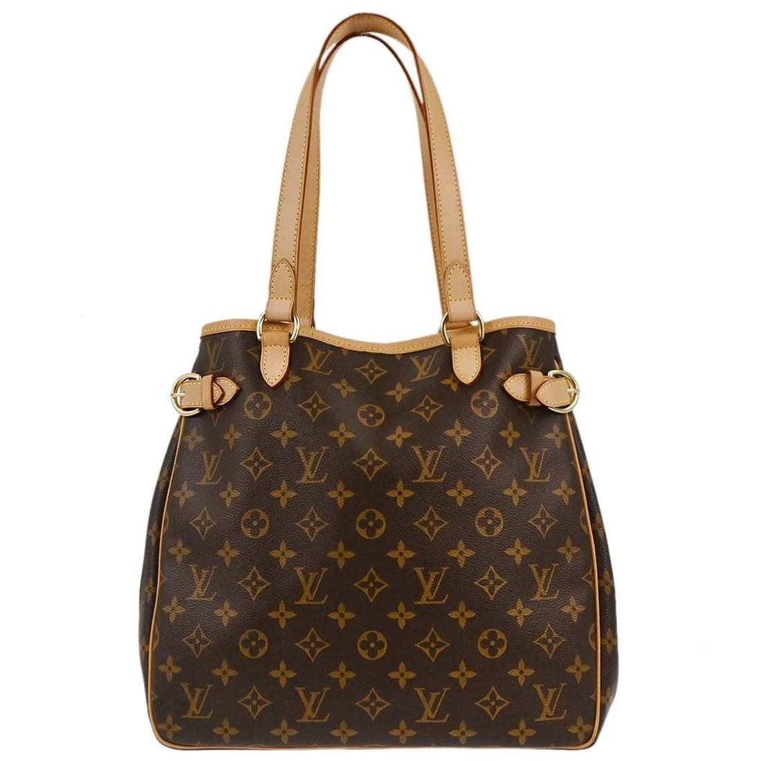 LOUIS VUITTON MONOGRAM BATIGNOLLES VERTICAL TOTE HANDBAG: Louis Vuitton Monogram Batignolles Vertical Tote Handbag Brand: Louis Vuitton Type/Style: Tote Material: Monogram Canvas, Leather Color: Brown Size: W 12.2 x H 11.8 x D 5.1inch Accessories: None <