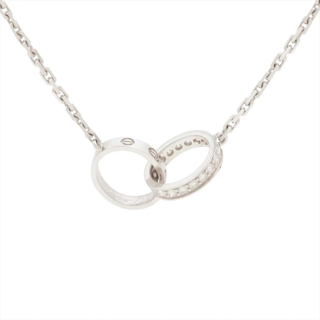 CARTIER BABY LOVE DIAMOND NECKLACE 750(WG)