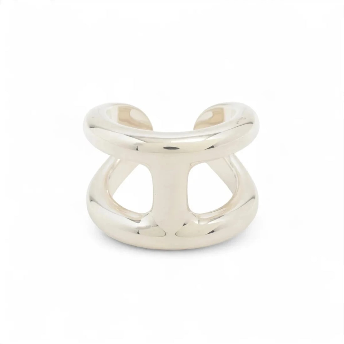 HERMES OSMO'S RING 925 SILVER: Hermes Osmo's Ring 925 Silver Brand: Hermes Type/Style: Ring Material: 925 Color: Silver Size: 6 US Accessories: None Accessories Notice: When purchasing pre-owned goods, please refer to t