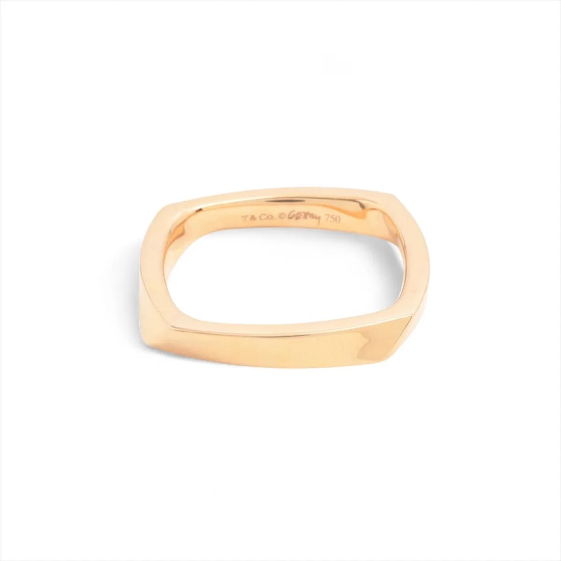 TIFFANY TORQUE NARRROW RING 750(PG): Tiffany Torque Narrrow Ring 750(PG) Brand: Tiffany Type/Style: Ring Material: 750(PG) Color: Pink Gold Size: 7.5 US Accessories: None Accessories Notice: When purchasing pre-owned goods, p