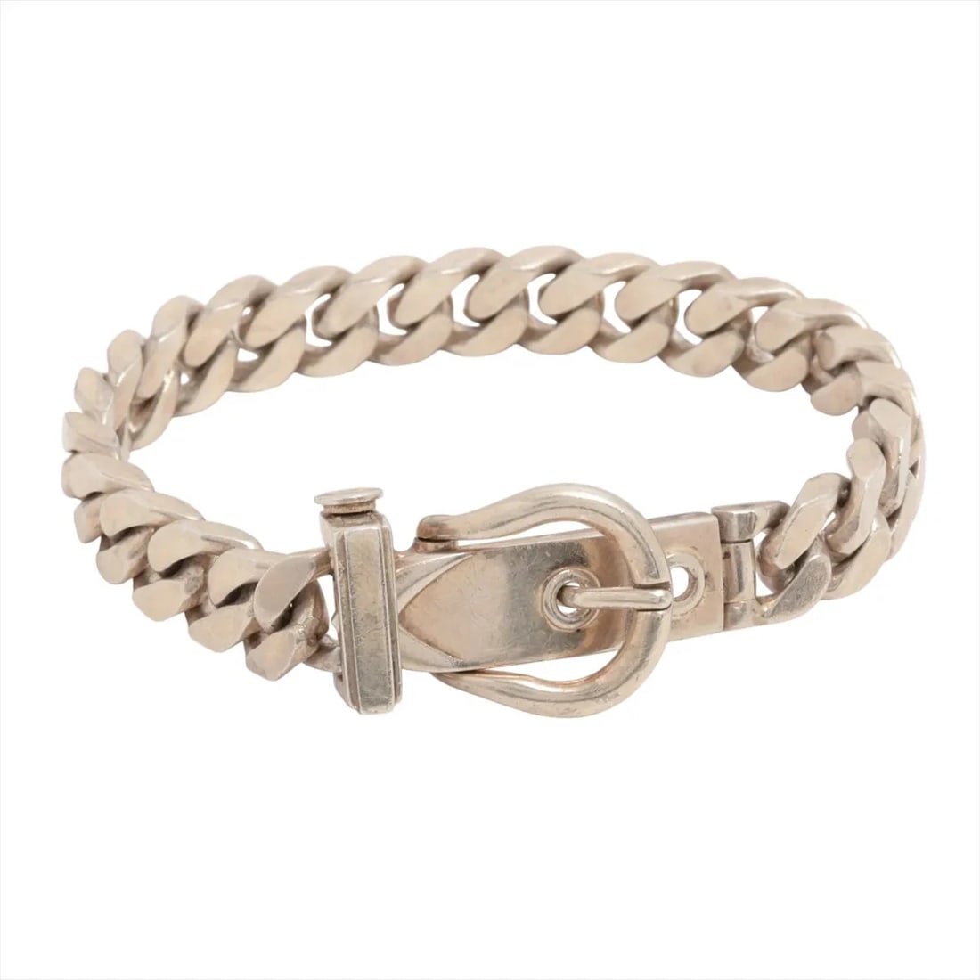 HERMES BOUCLES SERIE BRACELET 925 SILVER: Hermes Boucles Serie Bracelet 925 Silver Brand: Hermes Type/Style: Bracelet Material: 925 Color: Silver Size: Bracelet length:14.5cm Accessories: None Accessories Notice: When purchasing pre-owned