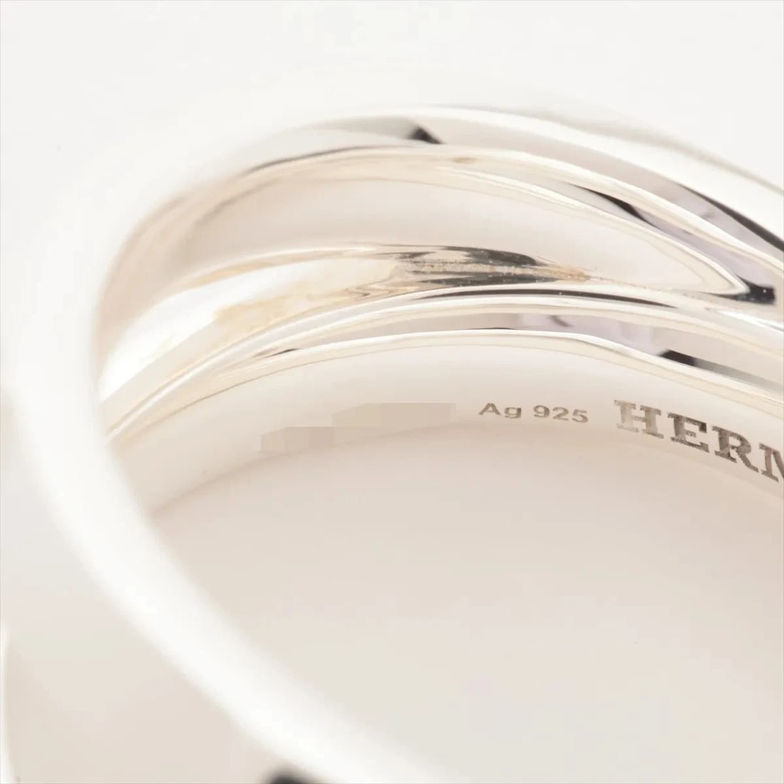 HERMES MINI CREW DOUBLE RING 925 SILVER - 2
