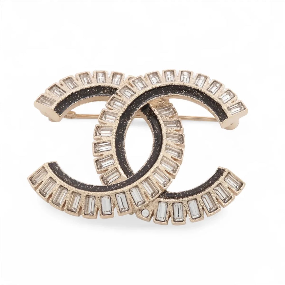 CHANEL COCO MARK BROOCH GP?RHINESTONE SILVER: Chanel Coco Mark Brooch GP?Rhinestone Silver Brand: Chanel Type/Style: Brooch Material: GP?Rhinestone Color: Silver Size: none Accessories: None Accessories Notice: When purchasing pre-owned goods,