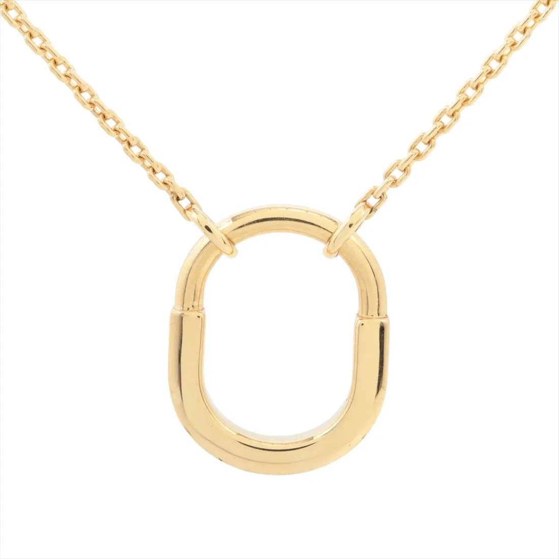 TIFFANY LOCK NECKLACE 750(YG): Tiffany Lock Necklace 750(YG) Brand: Tiffany Type/Style: Necklace Material: 750(YG) Color: Yellow Gold Size: Chain length:46cm Accessories: None Accessories Notice: When purchasing pre-owned goods,