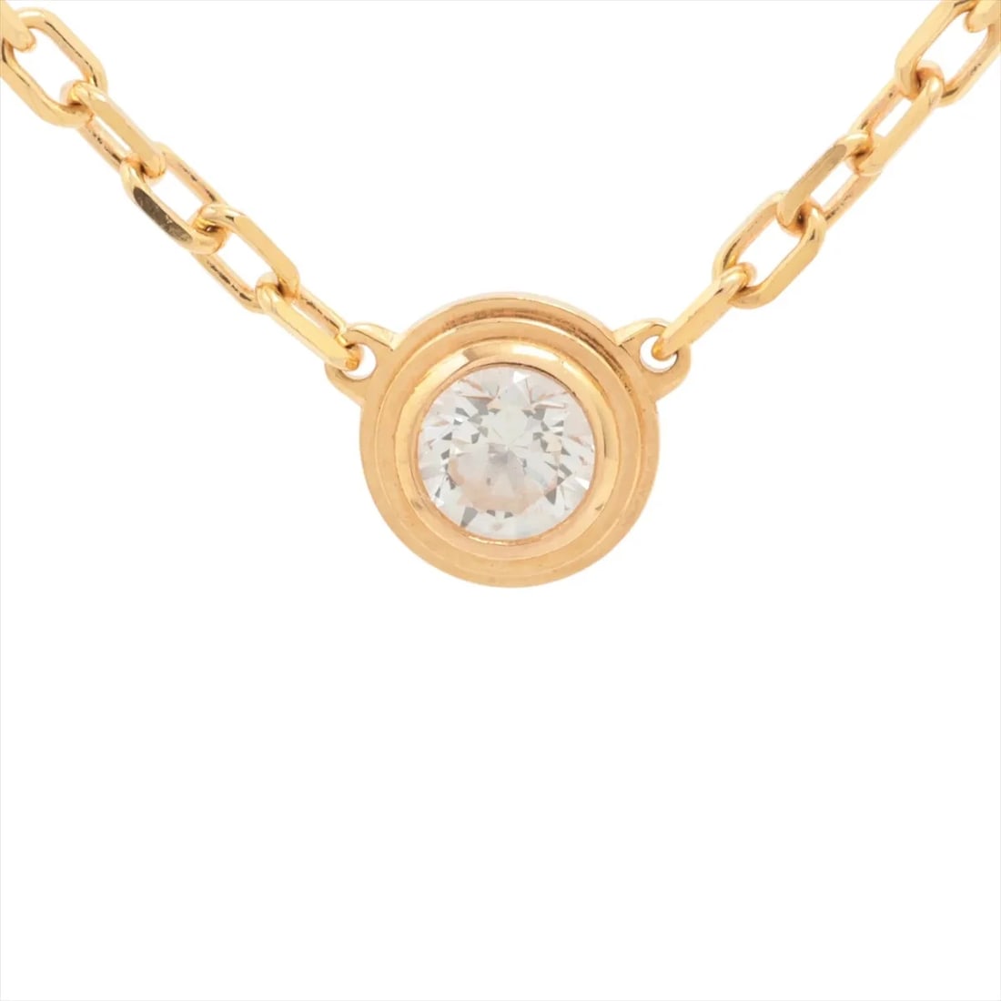 CARTIER D'AMOUR SM DIAMOND NECKLACE 750(PG)