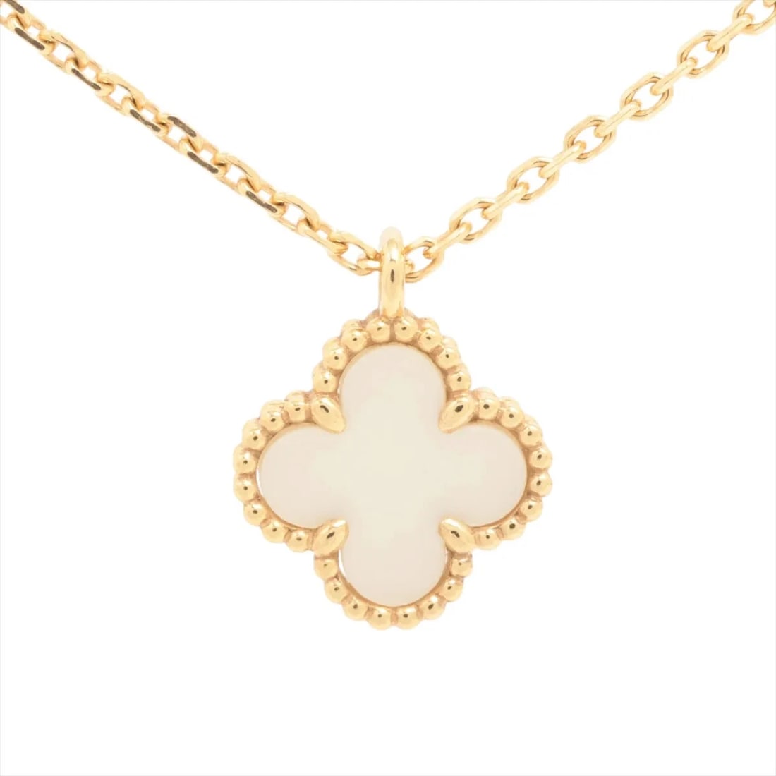 VAN CLEEF & ARPELS SWEET NECKLACE 750(YG): Van Cleef & Arpels Sweet Necklace 750(YG) Brand: Van Cleef & Arpels Type/Style: Necklace Material: 750(YG) Color: Yellow Gold Size: Chain length:41cm Accessories: None Accessories Notice: