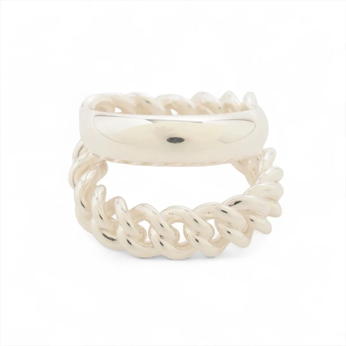 HERMES BOUCLES SERIE UNFLEXIBLES RING 925 SILVER