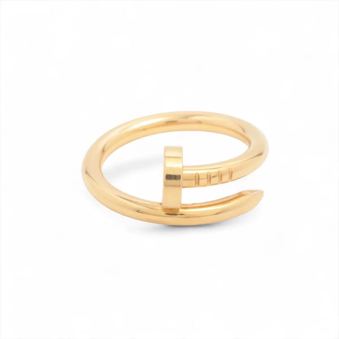 CARTIER JUSTE UN CLOU RING 750(YG): Cartier Juste un Clou Ring 750(YG) Brand: Cartier Type/Style: Ring Material: 750(YG) Color: Yellow Gold Size: 6.25 - 6.5 US Accessories: None Accessories Notice: When purchasing pre-owned