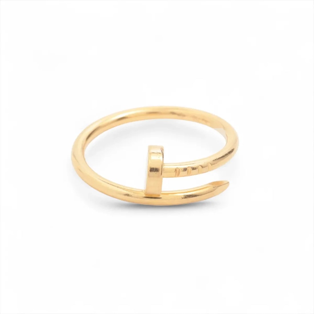 CARTIER JUSTE UN CLOU SM RING 750(YG): Cartier Juste un Clou SM Ring 750(YG) Brand: Cartier Type/Style: Ring Material: 750(YG) Color: YG Size: 6 US Accessories: None Accessories Notice: When purchasing pre-owned goods, please r