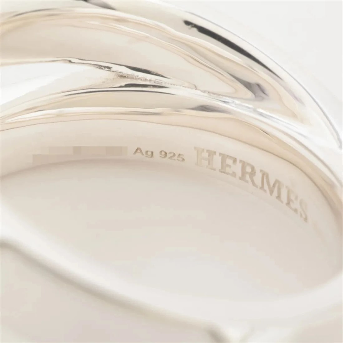 HERMES MINI CREW DOUBLE RING 925 SILVER - 2