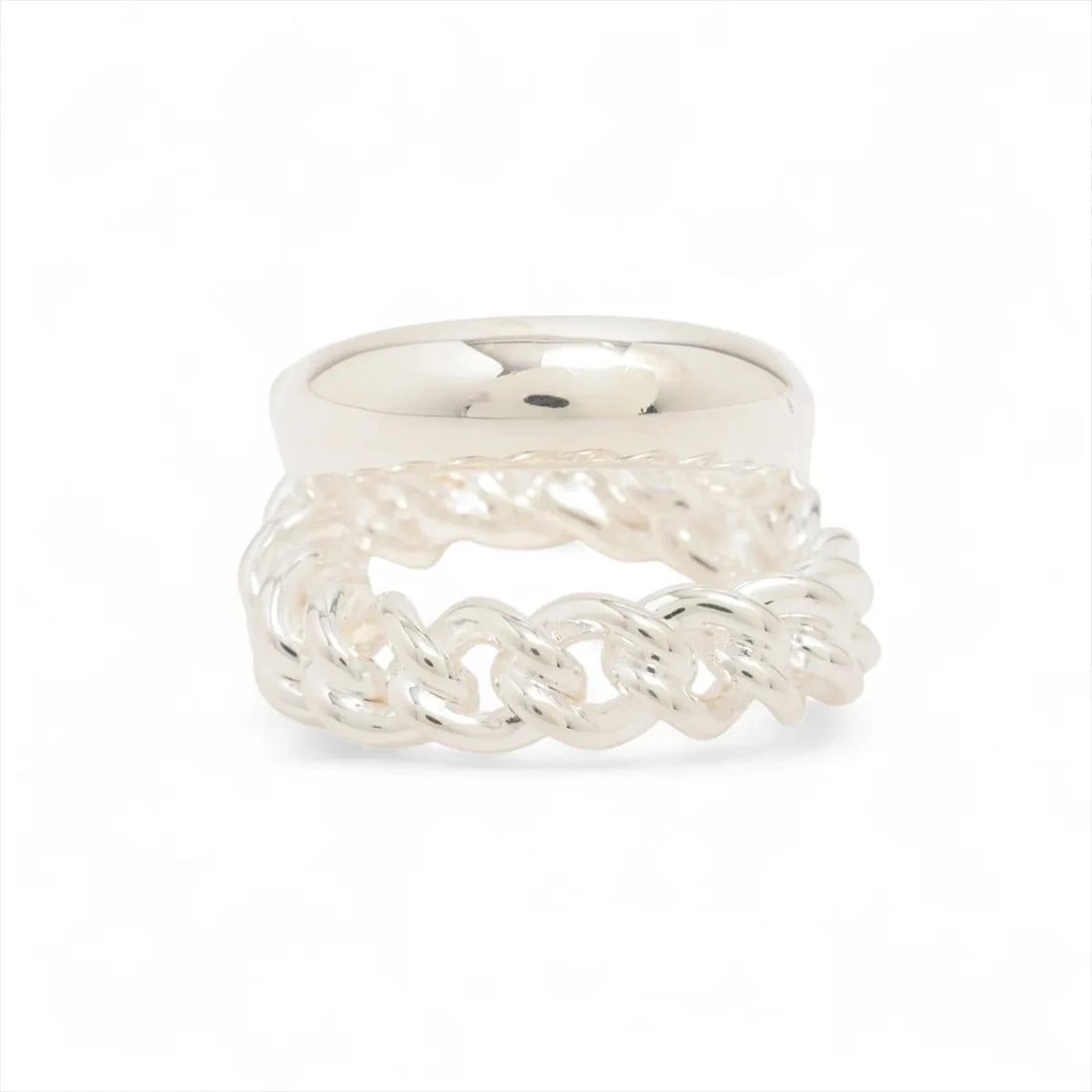 HERMES BOUCLES SERIE RING 925 SILVER: Hermes Boucles Serie Ring 925 Silver Brand: Hermes Type/Style: Ring Material: 925 Color: Silver Size: 5.25 US Accessories: None Accessories Notice: When purchasing pre-owned goods, please refer to