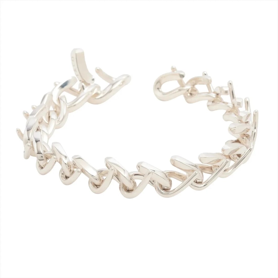 TIFFANY FORGE MEDIUM LINK BRACELET 925 SILVER: Tiffany forge Medium link Bracelet 925 Silver Brand: Tiffany Type/Style: Bracelet Material: 925 Color: Silver Size: Bracelet length:15cm Accessories: None Accessories Notice: When purchasi