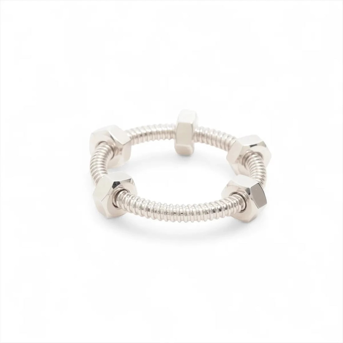 CARTIER ECCLE DOO CARTIER RING 750(WG): Cartier Eccle Doo Cartier Ring 750(WG) Brand: Cartier Type/Style: Ring Material: 750(WG) Color: WG Size: 5.25 US Accessories: None Accessories Notice: When purchasing pre-owned goods, plea