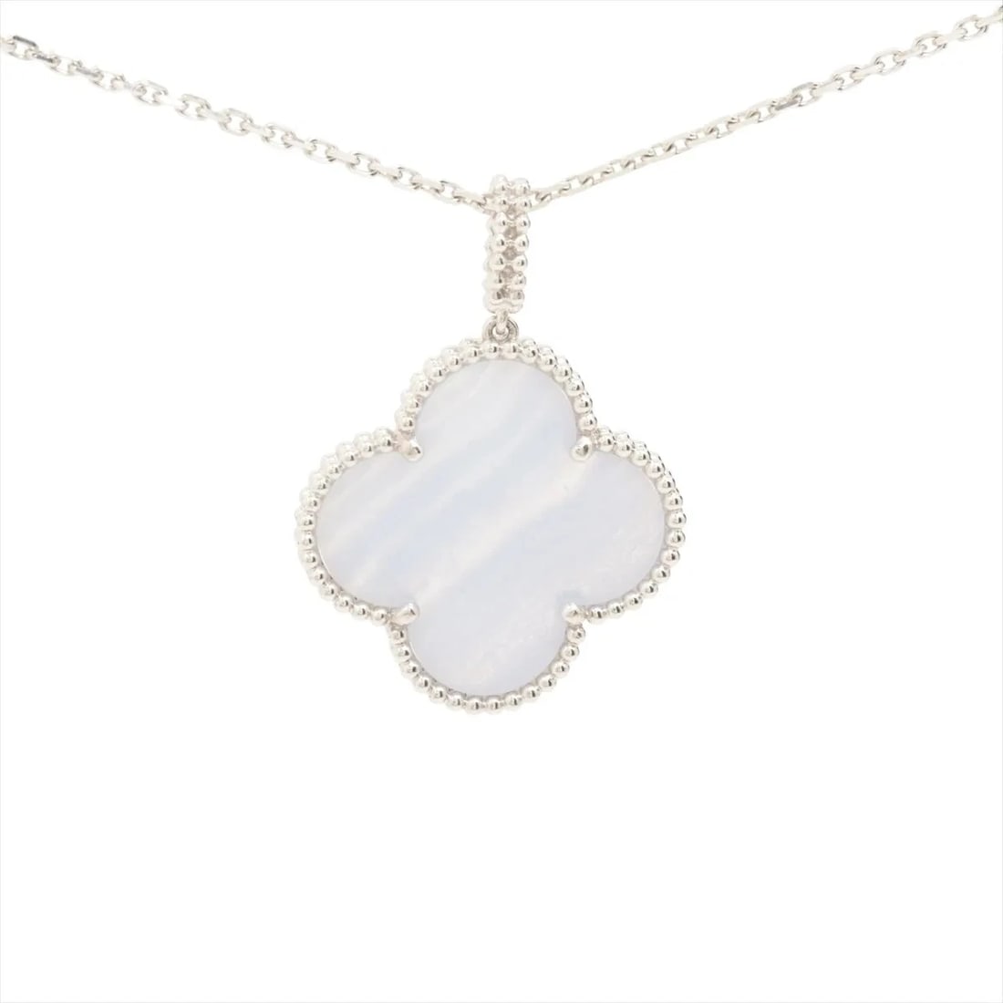 VAN CLEEF & ARPELS MAGIC NECKLACE 750(WG): Van Cleef & Arpels Magic Necklace 750(WG) Brand: Van Cleef & Arpels Type/Style: Necklace Material: 750(WG) Color: White Gold Size: Chain length:90.2cm Accessories: None Accessories Notice: When