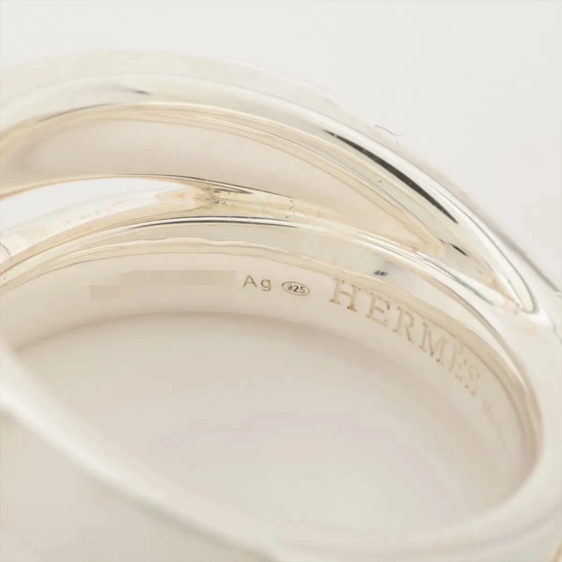HERMES MINI CREW DOUBLE RING 925 SILVER - 3