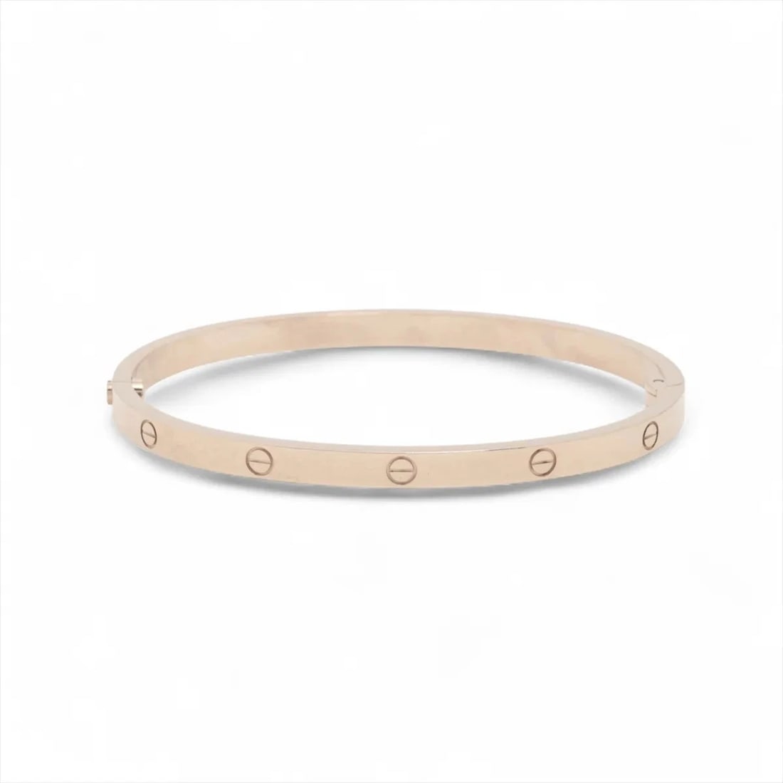 CARTIER LOVE SM BRACELET 750(WG): Cartier Love SM Bracelet 750(WG) Brand: Cartier Type/Style: Bracelet Material: 750(WG) Color: WG Size: Bracelet length:15.4cm Accessories: None Accessories Notice: When purchasing pre-owned goods,