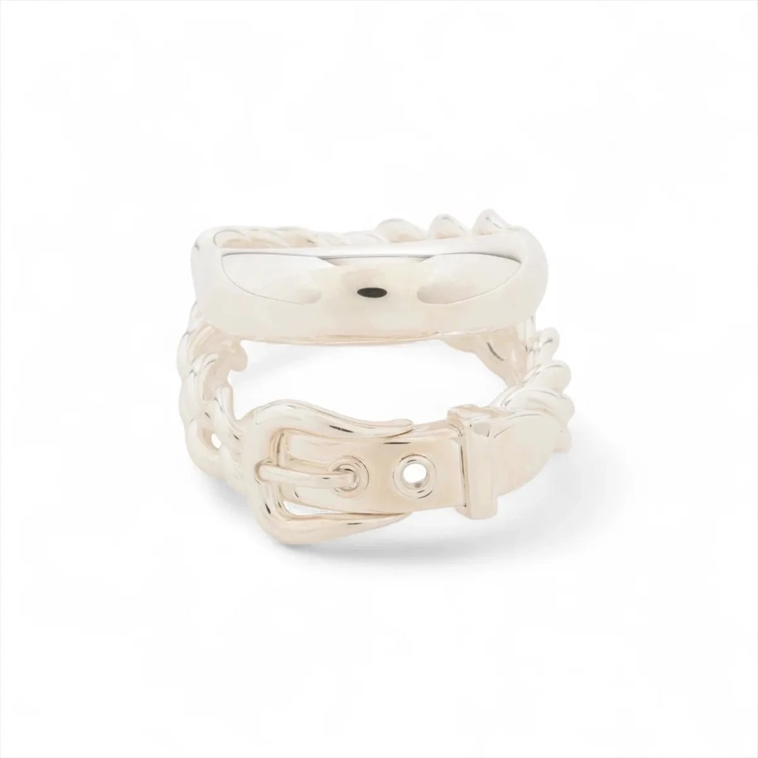 HERMES BOOKLE SERIE UNFLEXIBL RING 925 SILVER: Hermes Bookle Serie Unflexibl Ring 925 Silver Brand: Hermes Type/Style: Ring Material: 925 Color: Silver Size: 5.5 - 5.75 US Accessories: None Accessories Notice: When purchasing pre-owned goods,