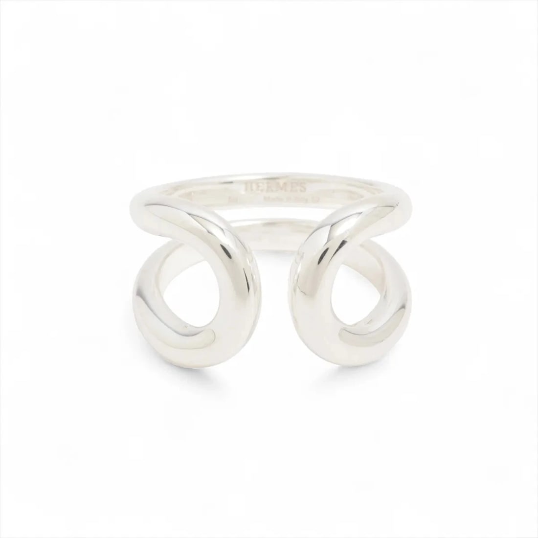 HERMES LIMA PM RING 925 SILVER: Hermes Lima PM Ring 925 Silver Brand: Hermes Type/Style: Ring Material: 925 Color: Silver Size: 6 US Accessories: None Accessories Notice: When purchasing pre-owned goods, please refer to