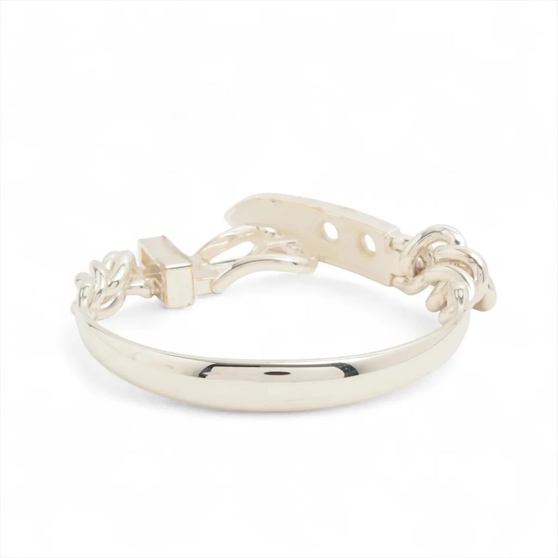 HERMES BOUCLES SERIE BRACELET 925 SILVER: Hermes Boucles Serie Bracelet 925 Silver Brand: Hermes Type/Style: Bracelet Material: 925 Color: Silver Size: Bracelet length:17.5cm Accessories: None Accessories Notice: When purchasing pre-owned
