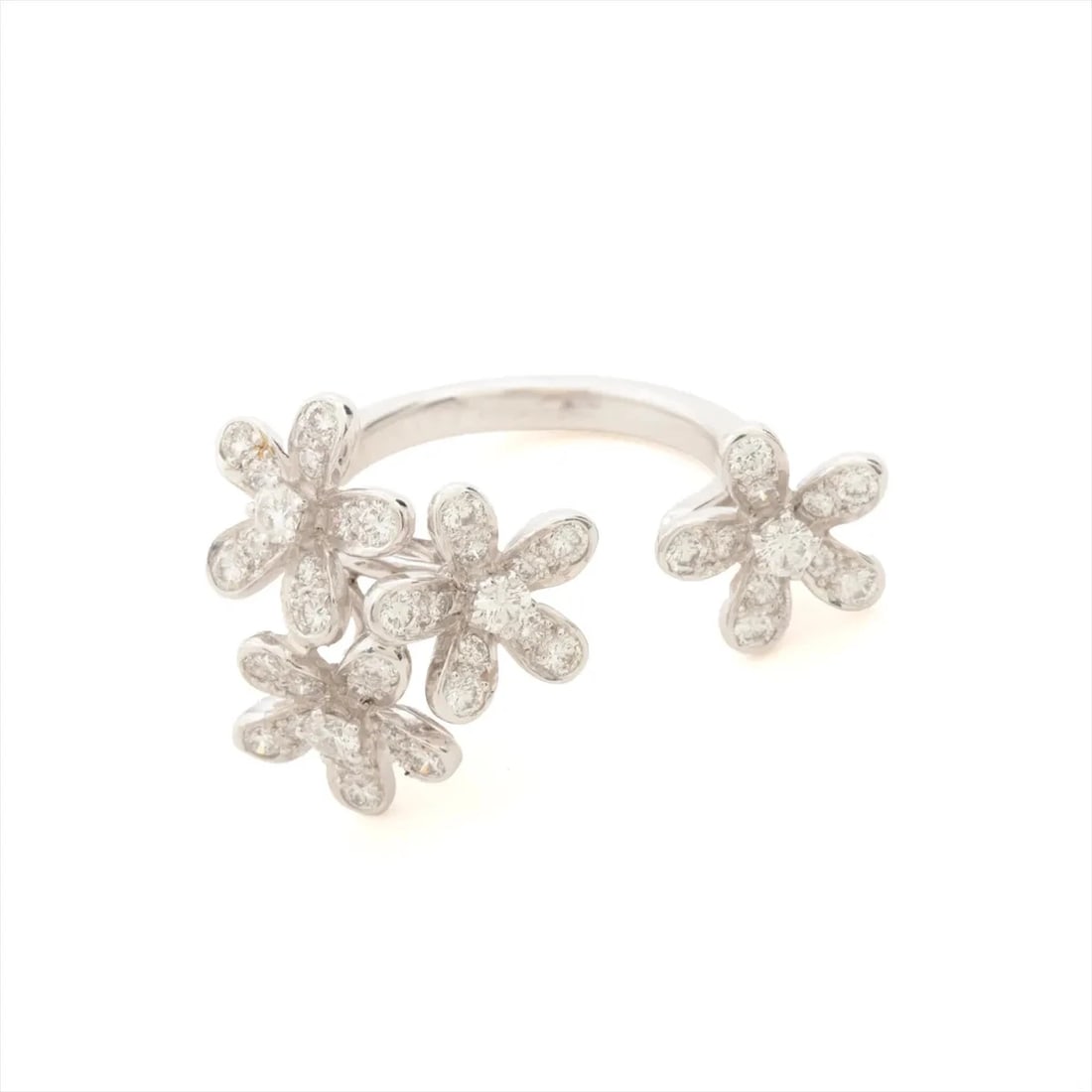 VAN CLEEF & ARPELS SOCRATES ENTREE LES DOORS DIAMOND RING 750(WG): Van Cleef & Arpels Socrates Entree Les doors diamond Ring 750(WG) Brand: Van Cleef & Arpels Type/Style: Ring Material: 750(WG) Color: White Gold Size: 4.5 US Accessories: None Accessories