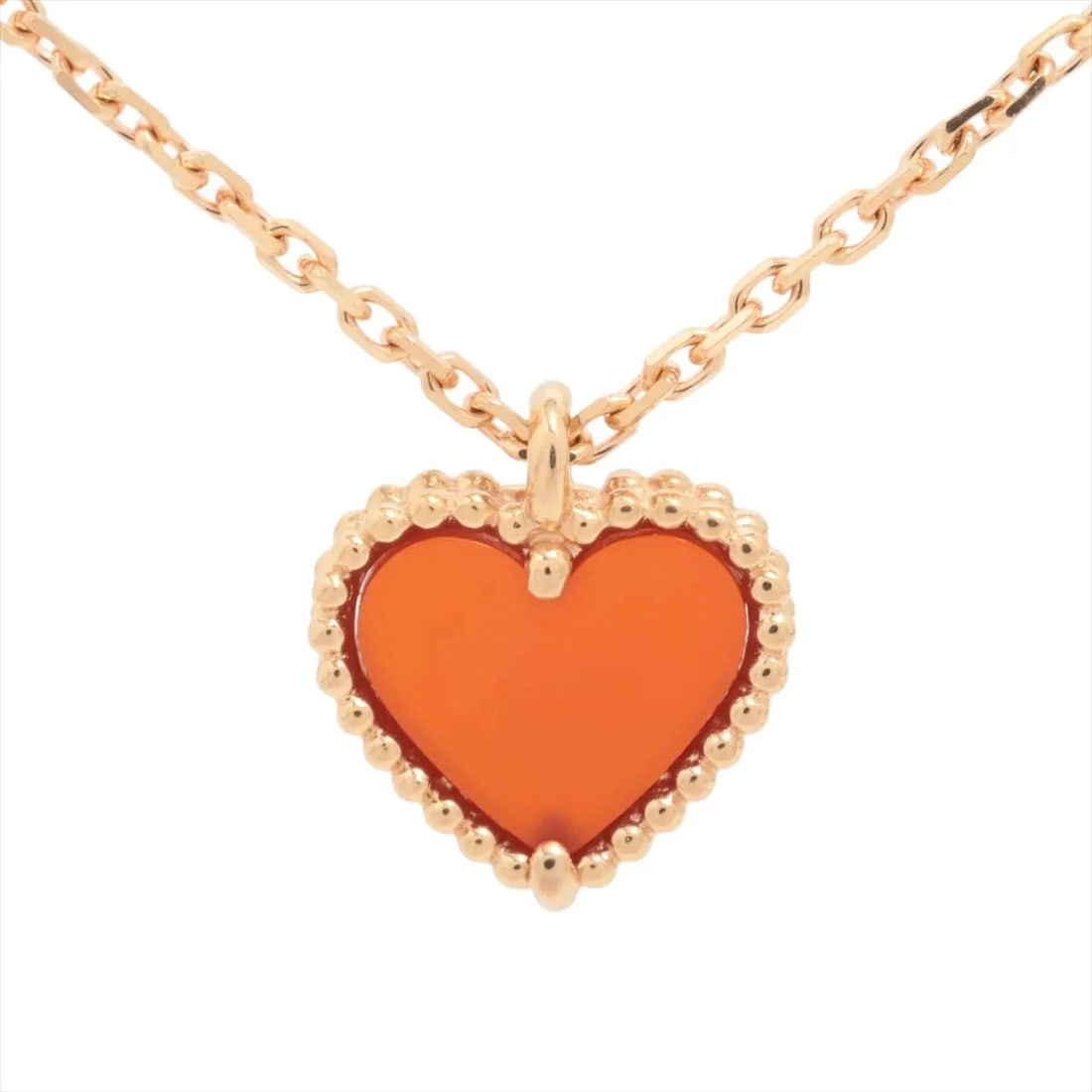 VAN CLEEF & ARPELS SWEET ALHAMBRA NECKLACE 750(PG): Van Cleef & Arpels Sweet Alhambra Necklace 750(PG) Brand: Van Cleef & Arpels Type/Style: Necklace Material: 750(PG) Color: Pink Gold Size: Chain length:40.3cm Accessories: None Accessories