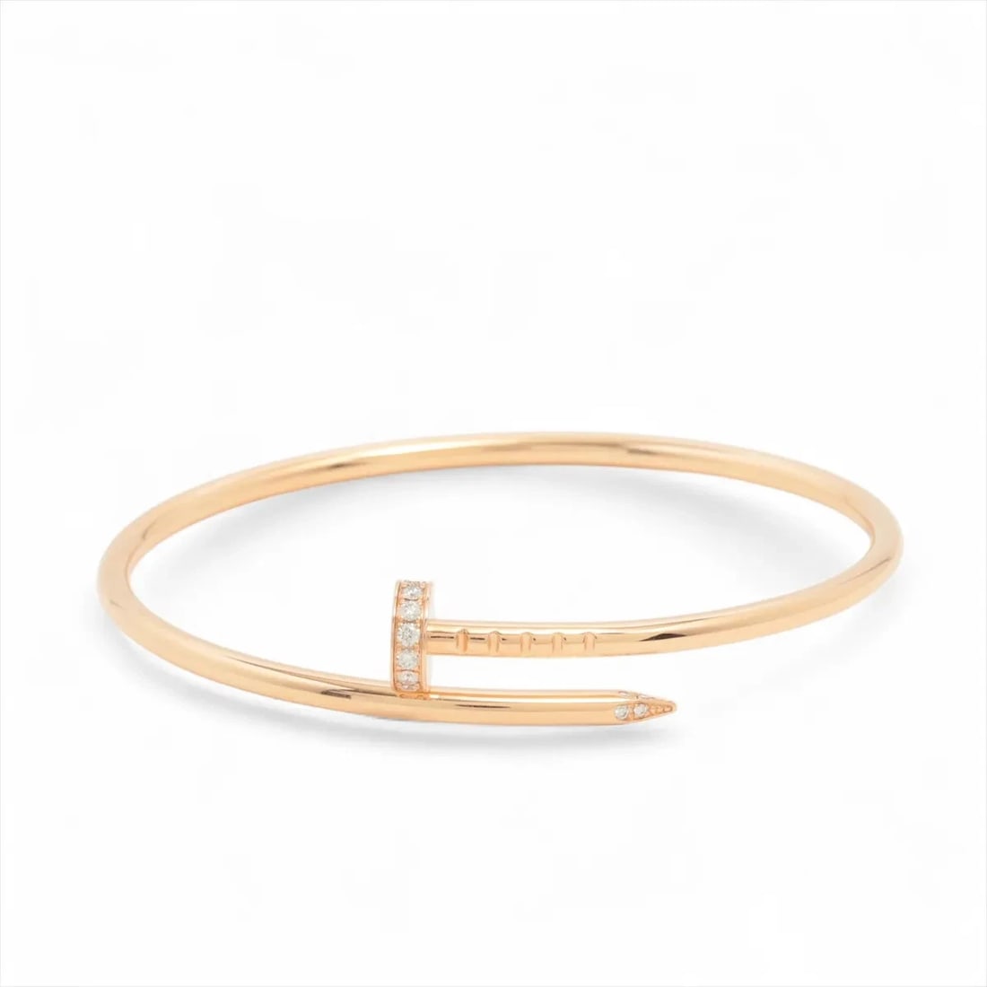 CARTIER JUSTE UN CLOU SM DIAMOND BRACELET 750(PG) (1 of 2)
