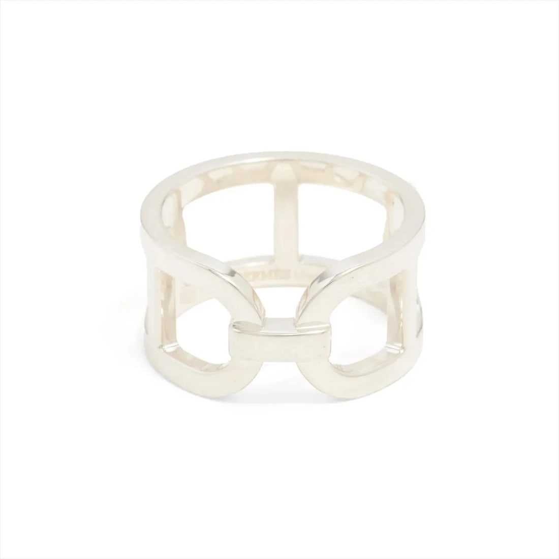 HERMES EVER CHAINE D'ANCRE RING 925 SILVER: Hermes Ever Chaine D'Ancre Ring 925 Silver Brand: Hermes Type/Style: Ring Material: 925 Color: Silver Size: 7.25 US Accessories: None Accessories Notice: When purchasing pre-owned goods, p