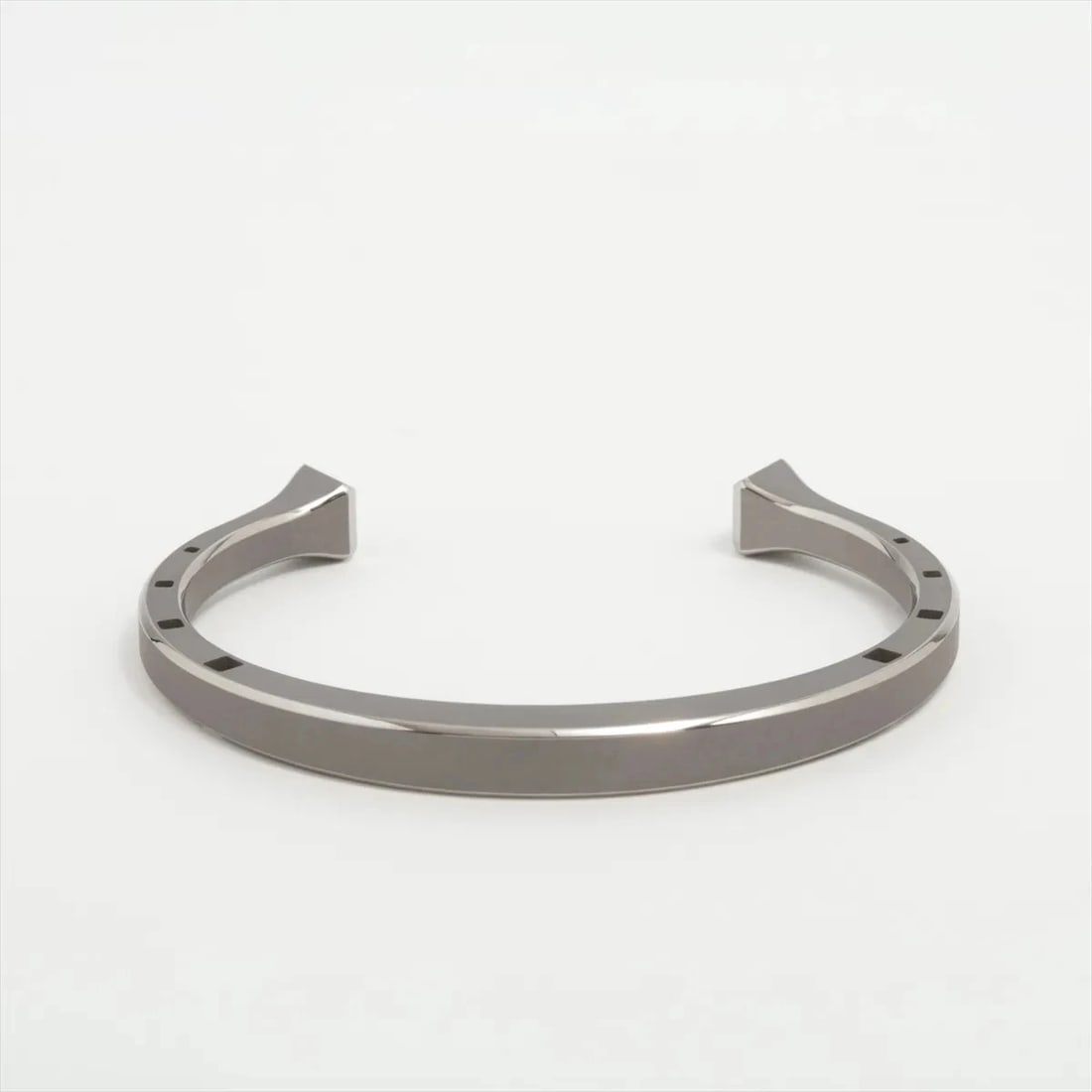 HERMES FEHRCHEVAL BANGLE TITANIUM GRAY X SILVER - 2