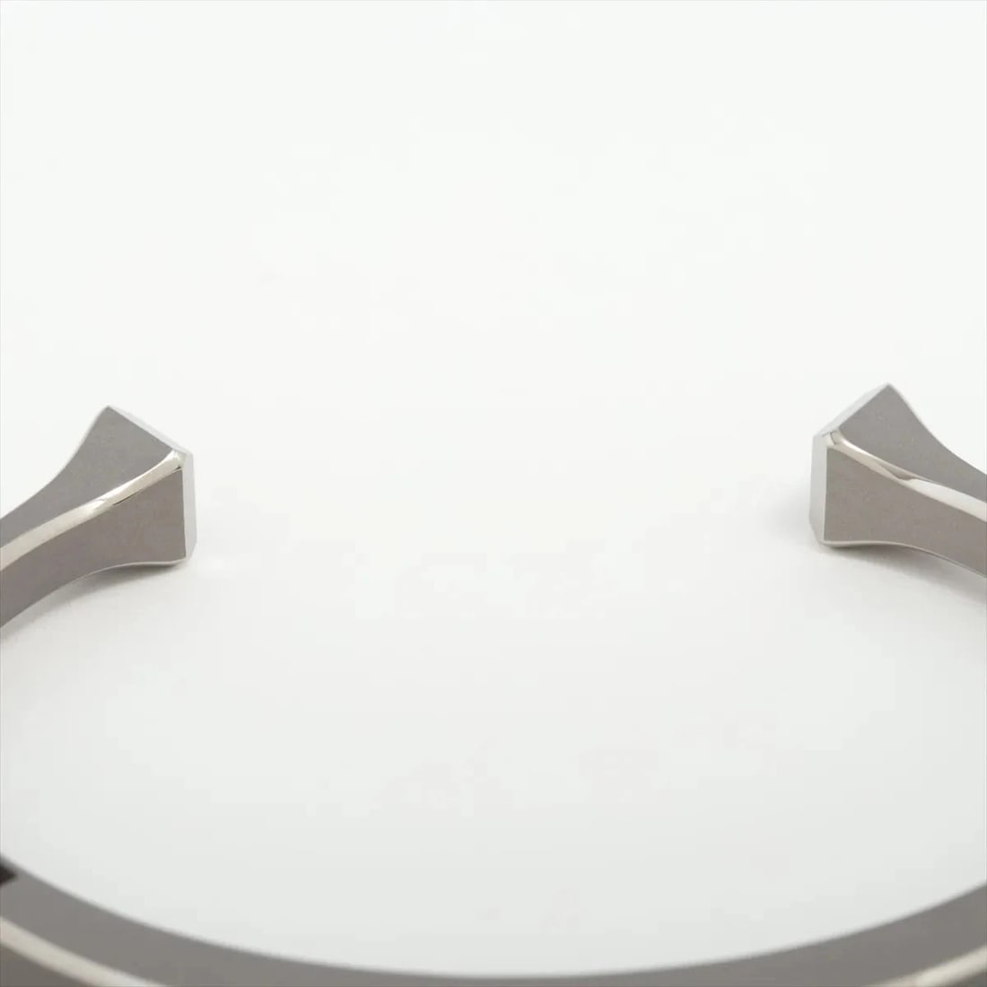 HERMES FEHRCHEVAL BANGLE TITANIUM GRAY X SILVER - 4