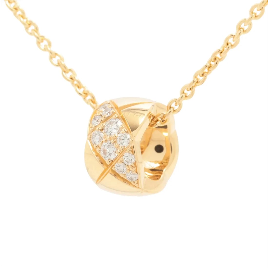 CHANEL COCO CRUSH DIAMOND NECKLACE 750(YG): Chanel Coco Crush diamond Necklace 750(YG) Brand: Chanel Type/Style: Necklace Material: 750(YG) Color: Yellow Gold Size: Chain length:46.8cm Accessories: None Accessories Notice: When purc