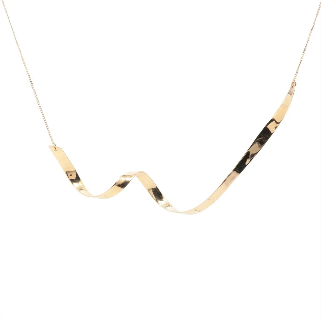 ETE NECKLACE K10(YG): ete Necklace K10(YG) Brand: ete Type/Style: Necklace Material: K10(YG) Color: Yellow Gold Size: Chain length:63.5cm Accessories: None Accessories Notice: When purchasing pre-owned goods, please refer
