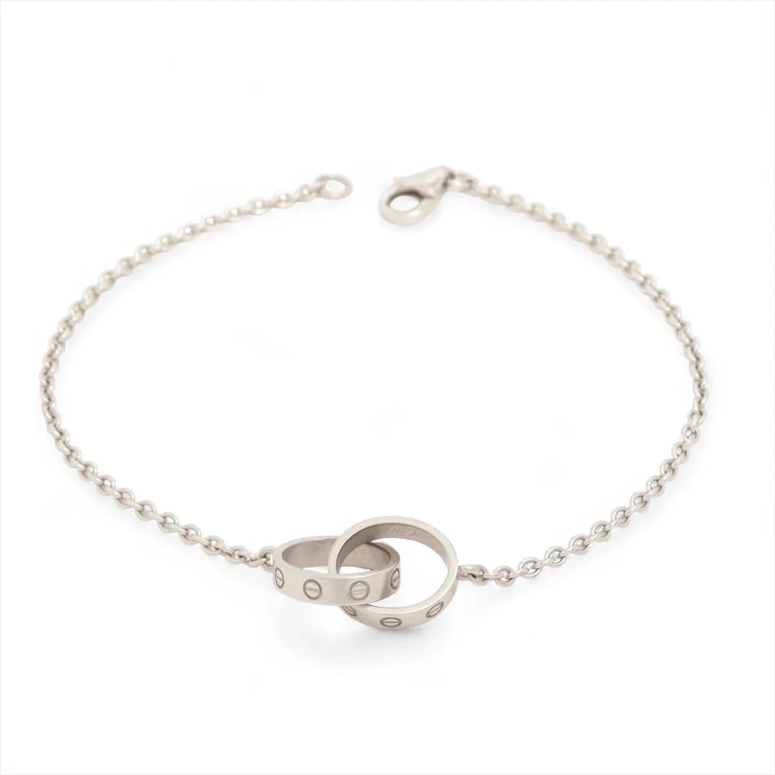 CARTIER BABY LOVE BRACELET 750(WG): Cartier Baby Love Bracelet 750(WG) Brand: Cartier Type/Style: Bracelet Material: 750(WG) Color: White Gold Size: Bracelet length:18.7cm Accessories: None Accessories Notice: When purchasin