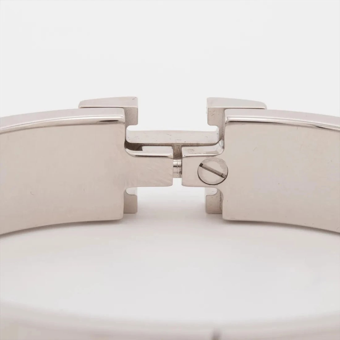 HERMES BANGLE GP SILVER X GREIGE - 3