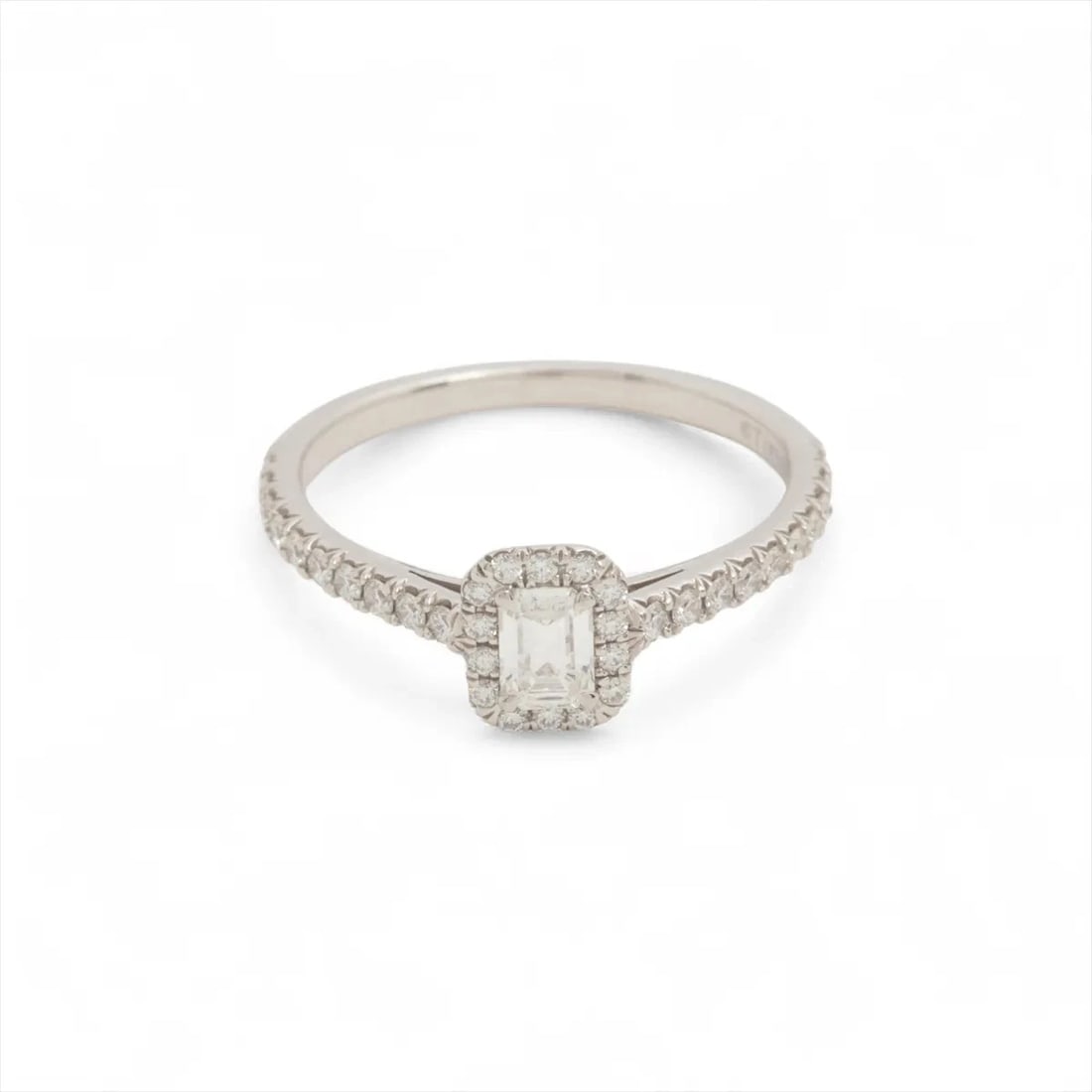 TIFFANY SOLESTE DIAMOND RING PT950: Tiffany Soleste diamond Ring Pt950 Brand: Tiffany Type/Style: Ring Material: Pt950 Color: Silver Size: 5.25 US Accessories: None Accessories Notice: When purchasing pre-owned goods, please refer to