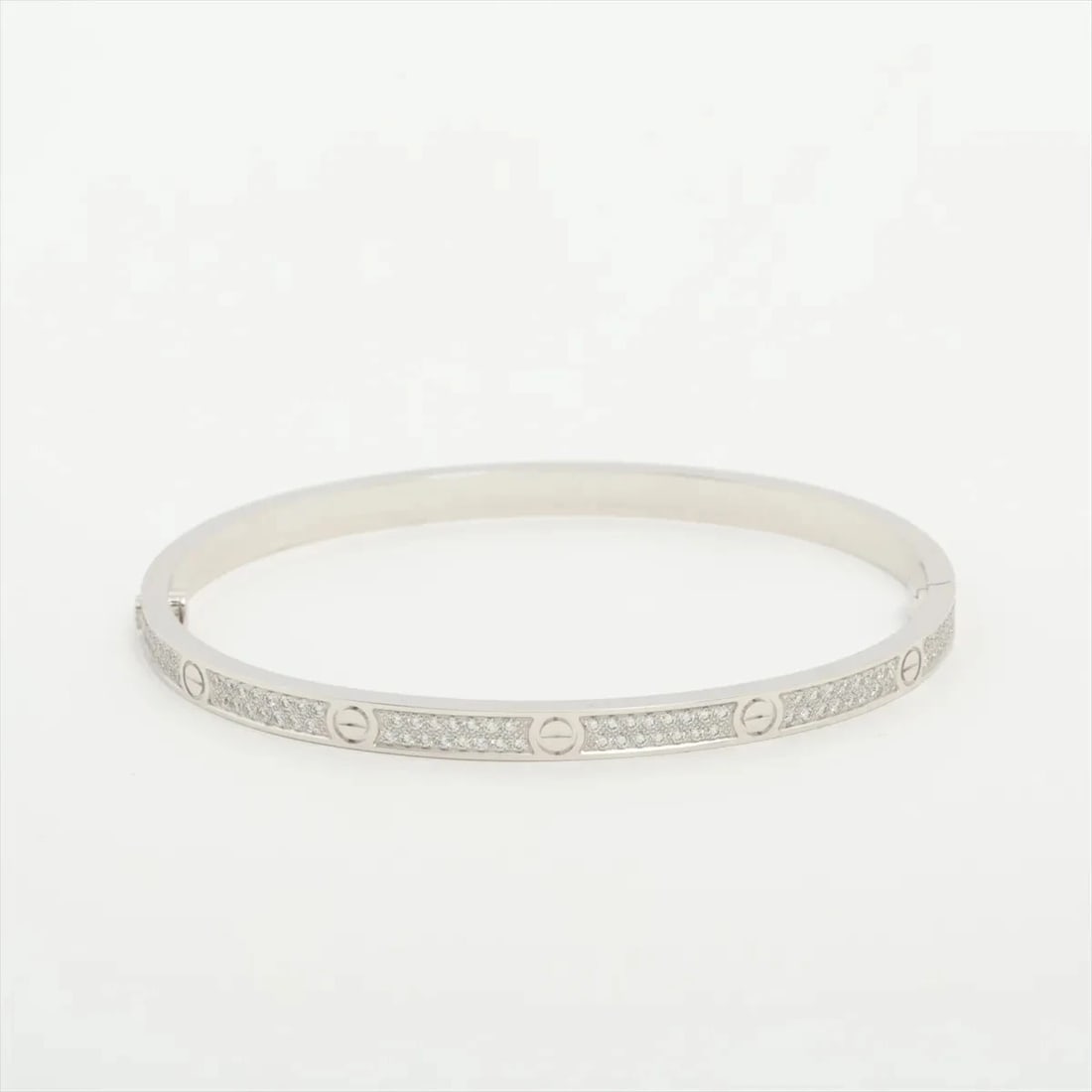 CARTIER LOVE SM PAVE DIAMOND BRACELET 750(WG) (1 of 3)
