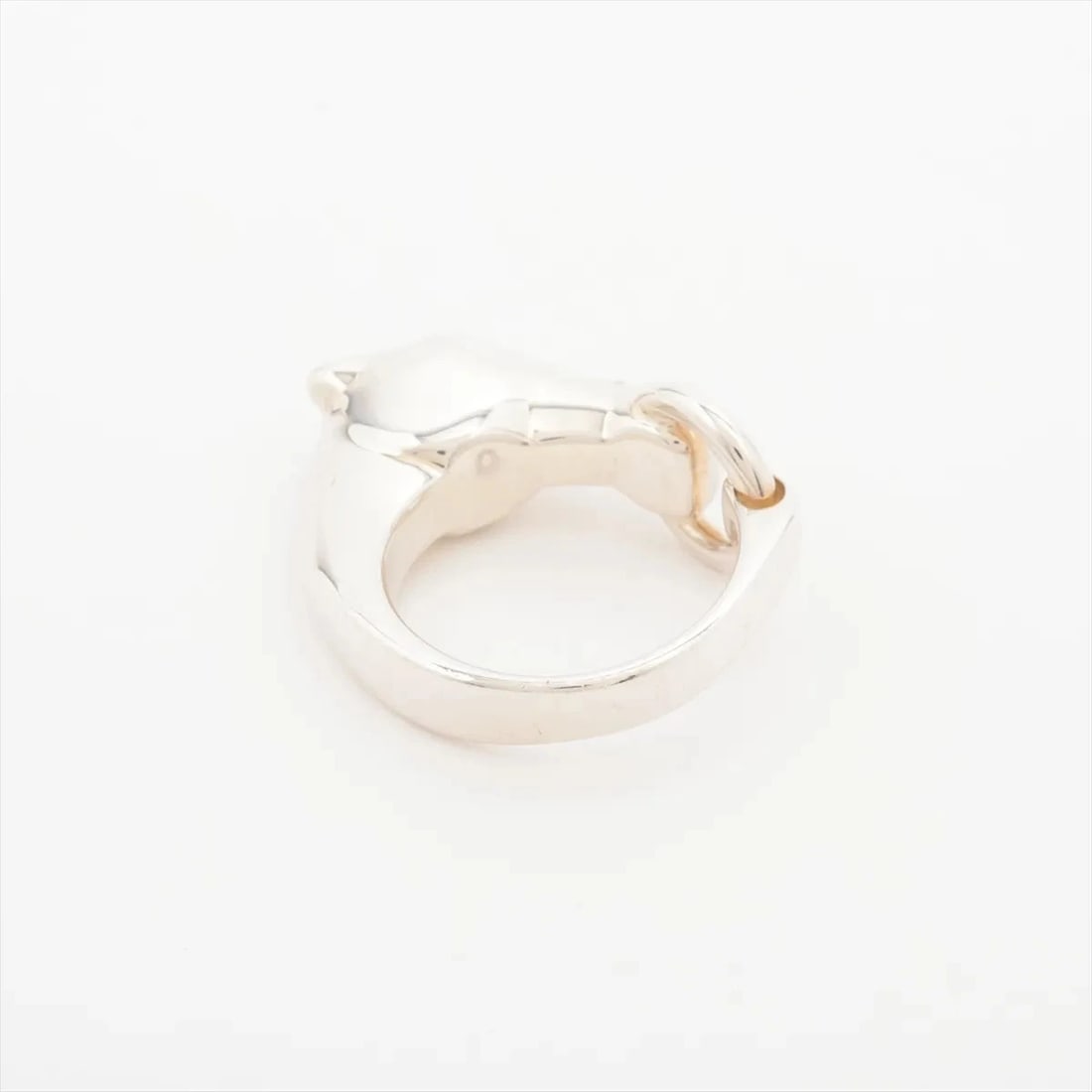 HERMES GALOP RING 925 SILVER: Hermes Galop Ring 925 Silver Brand: Hermes Type/Style: Ring Material: 925 Color: Silver Size: 6.75 - 7 US Accessories: None Accessories Notice: When purchasing pre-owned goods, please refer to the