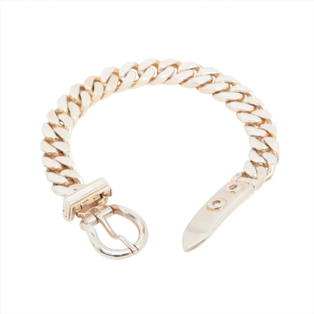 HERMES BOUCLES SERIE BRACELET 925 SILVER: Hermes Boucles Serie Bracelet 925 Silver Brand: Hermes Type/Style: Bracelet Material: 925 Color: Silver Size: Bracelet length:17cm Accessories: None Accessories Notice: When purchasing pre-owned