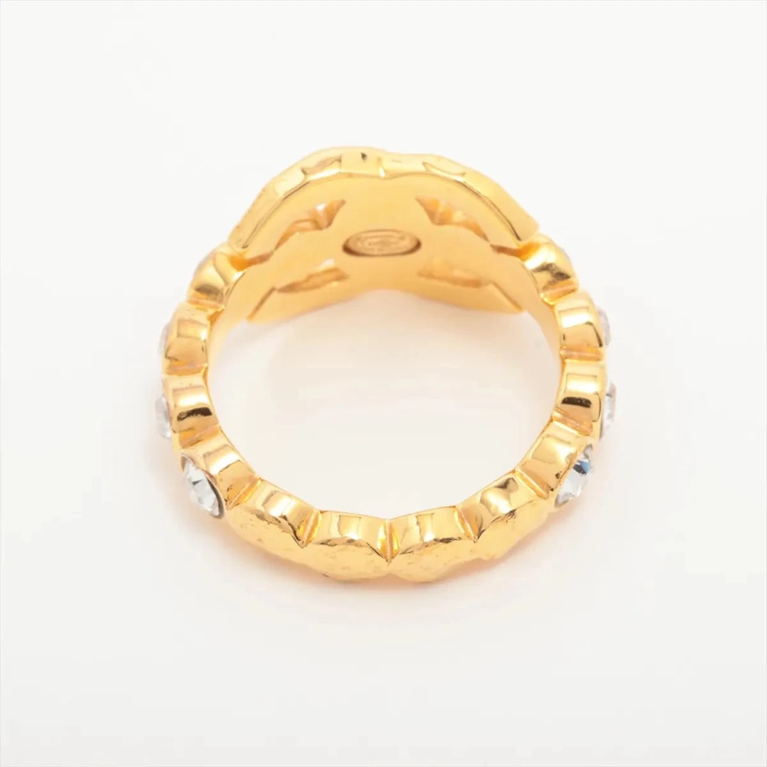 CHANEL COCO RING GP?RHINESTONE GOLD - 2