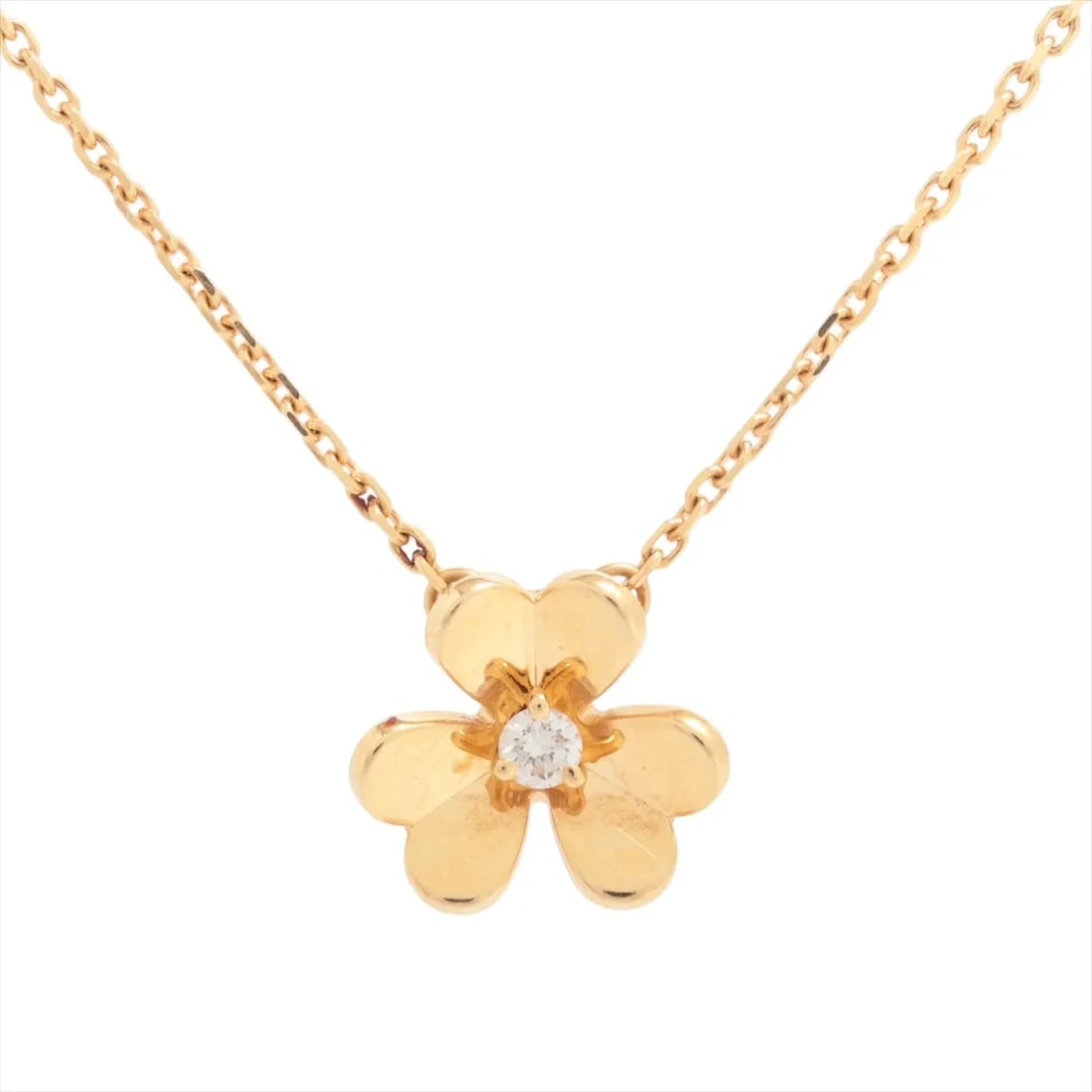 VAN CLEEF & ARPELS DIAMOND NECKLACE 750(YG): Van Cleef & Arpels diamond Necklace 750(YG) Brand: Van Cleef & Arpels Type/Style: Necklace Material: 750(YG) Color: Yellow Gold Size: Chain length:40.8cm Accessories: None Accessories Notice: When