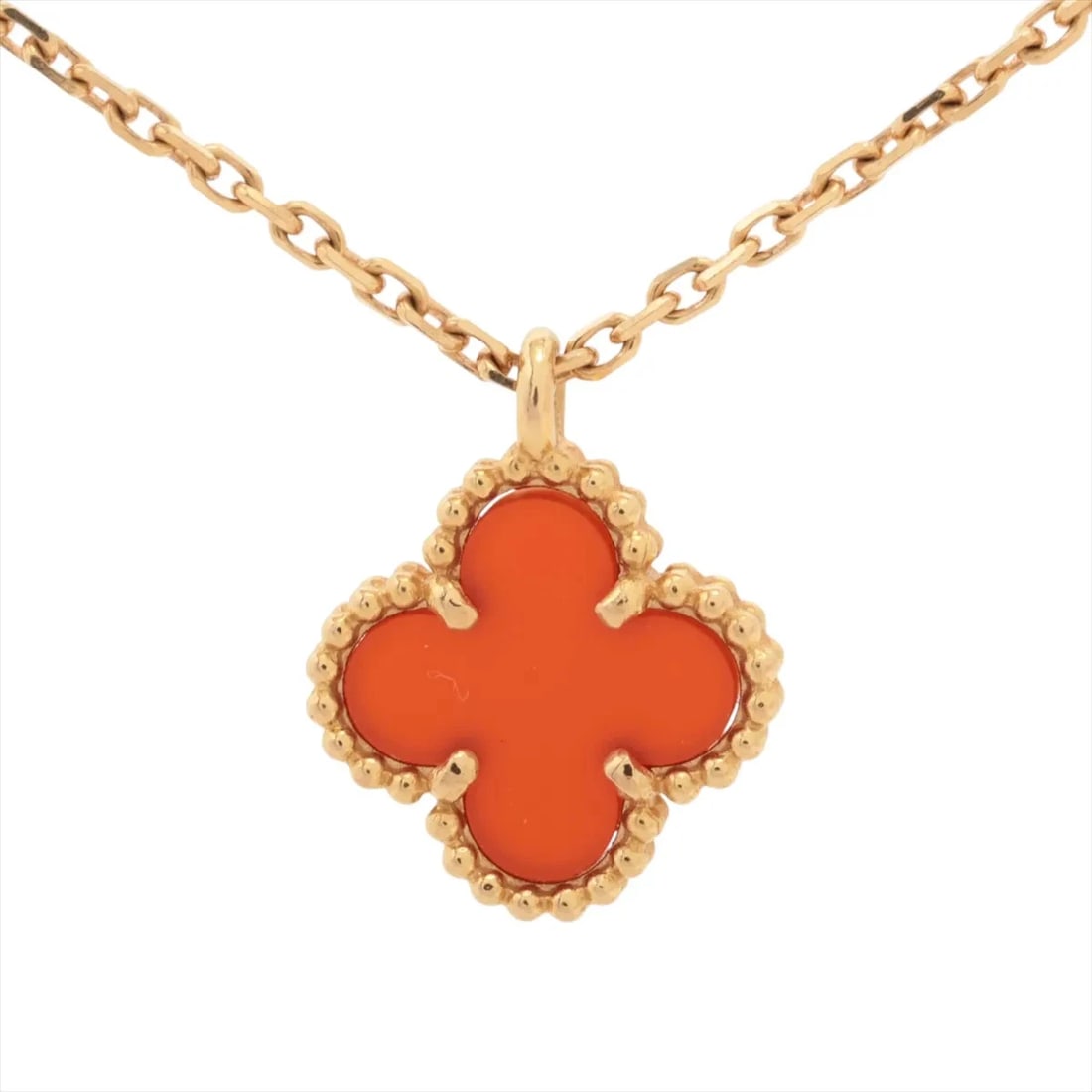 VAN CLEEF & ARPELS SWEET NECKLACE 750(PG): Van Cleef & Arpels Sweet Necklace 750(PG) Brand: Van Cleef & Arpels Type/Style: Necklace Material: 750(PG) Color: Pink Gold Size: Chain length:40cm Accessories: None Accessories Notice: When