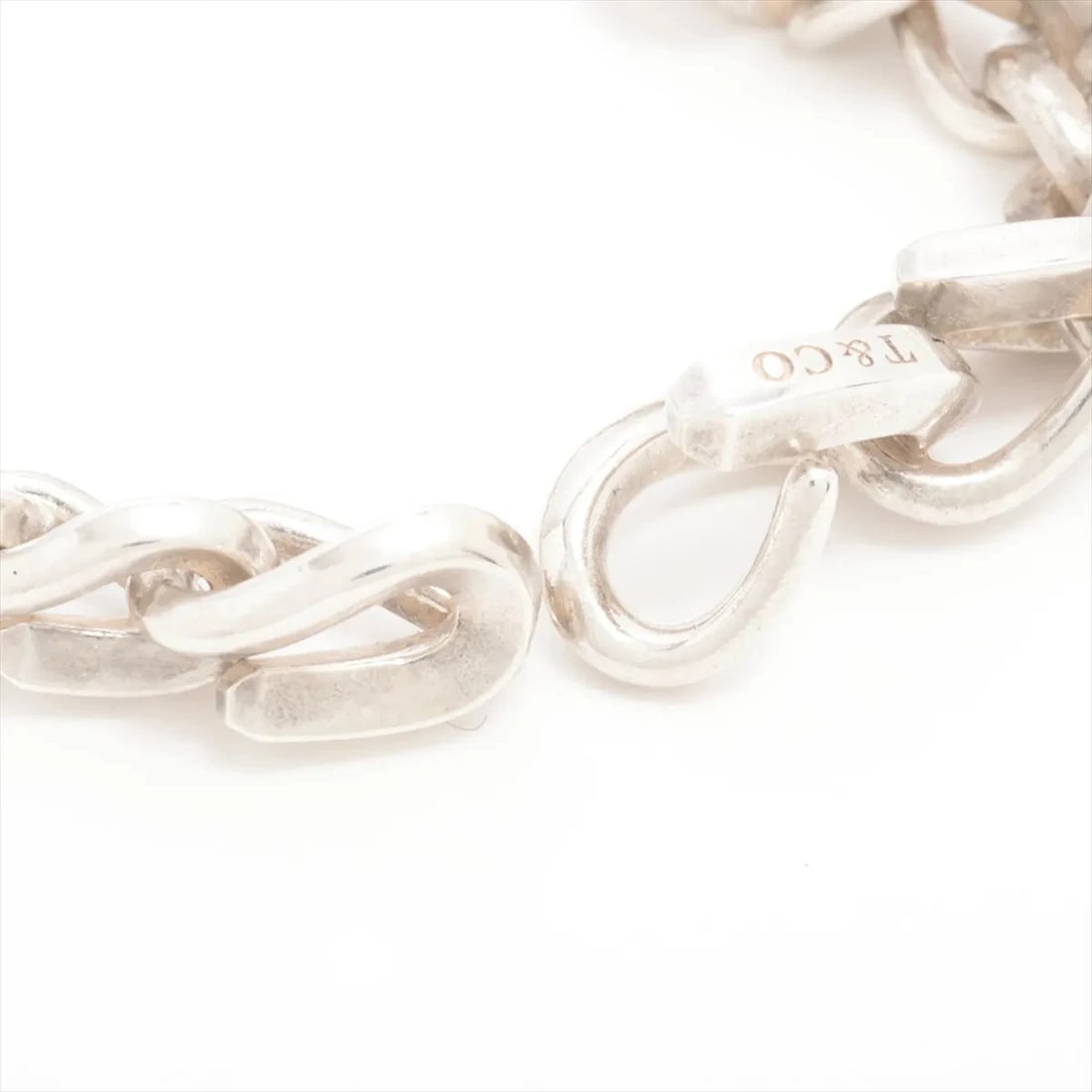 TIFFANY FORGE MEDIUM LINK BRACELET 925 SILVER - 4