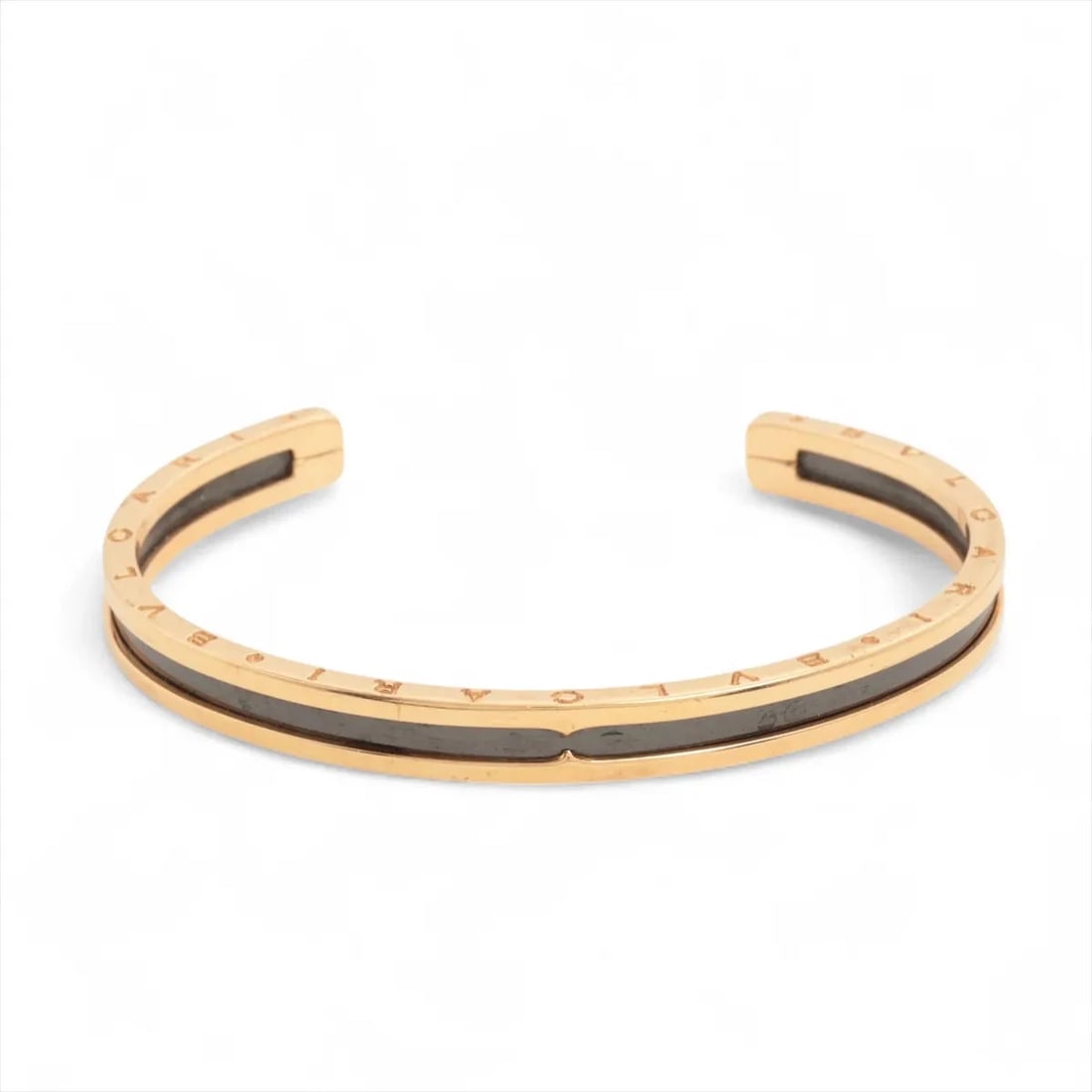 BVLGARI B.ZERO 1 BANGLE 750(PG)?SS: Bvlgari B.Zero 1 Bangle 750(PG)?SS Brand: Bvlgari Type/Style: Bracelet Material: 750(PG) Color: Pink Gold Size: Bracelet length:15.7cm Accessories: None Accessories Notice: When purchasing