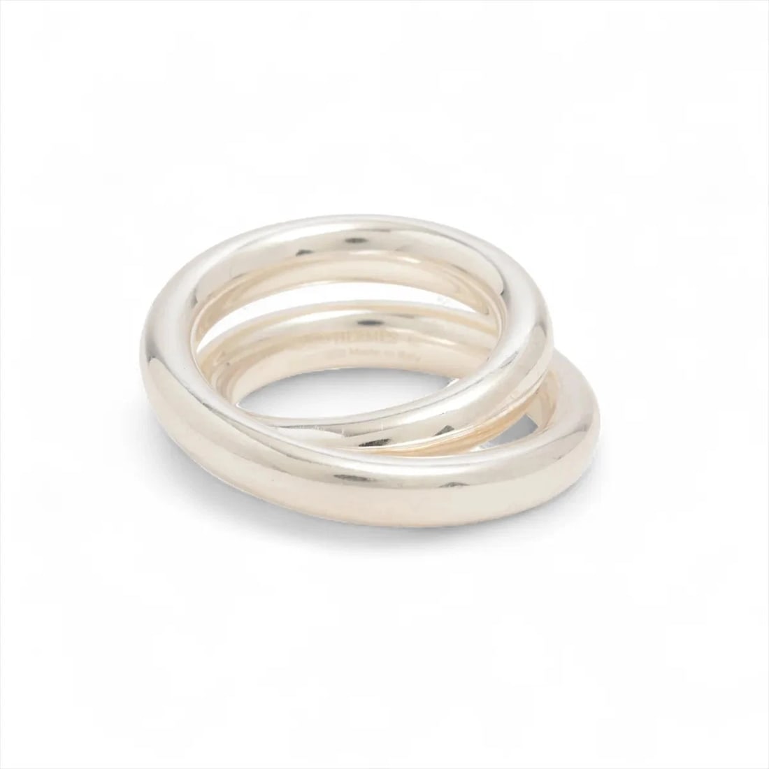 HERMES VERTIGES RING 925 SILVER: Hermes Vertiges Ring 925 silver Brand: Hermes Type/Style: Ring Material: 925 Color: Silver Size: 4.75 - 5 US Accessories: None Accessories Notice: When purchasing pre-owned goods, please r