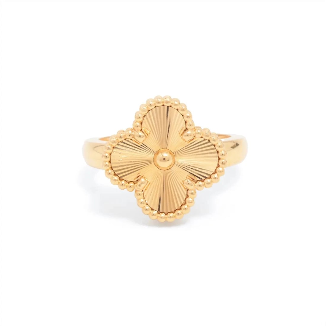 VAN CLEEF & ARPELS GUILLOCHE RING 750(YG) (1 of 2)