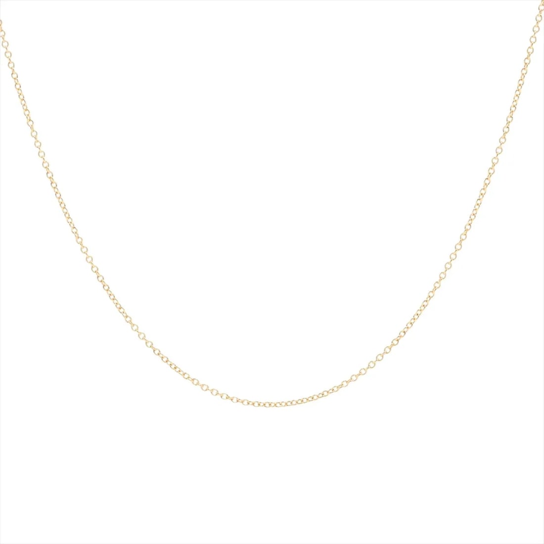 TIFFANY NECKLACE CHAIN 750(YG): Tiffany Necklace chain 750(YG) Brand: Tiffany Type/Style: Necklace Material: 750(YG) Color: Yellow Gold Size: Chain length:45.8cm Accessories: None Accessories Notice: When purchasing pre-owned