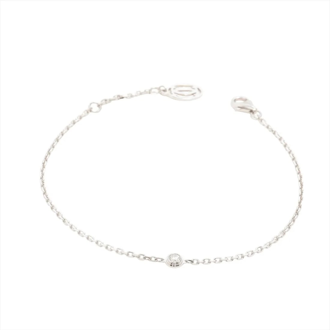 CARTIER D'AMOUR SM DIAMOND BRACELET 750(WG): Cartier D'amour SM diamond Bracelet 750(WG) Brand: Cartier Type/Style: Bracelet Material: 750(WG) Color: White Gold Size: Bracelet length:18.7cm Accessories: None Accessories Notice: When purchasing